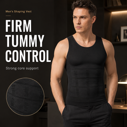 Instant Slimming: Men's Chest & Belly Compression Shaping Vest
