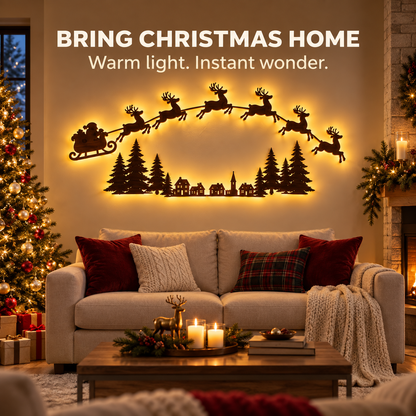 Christmas Reindeer LED Wall Decor