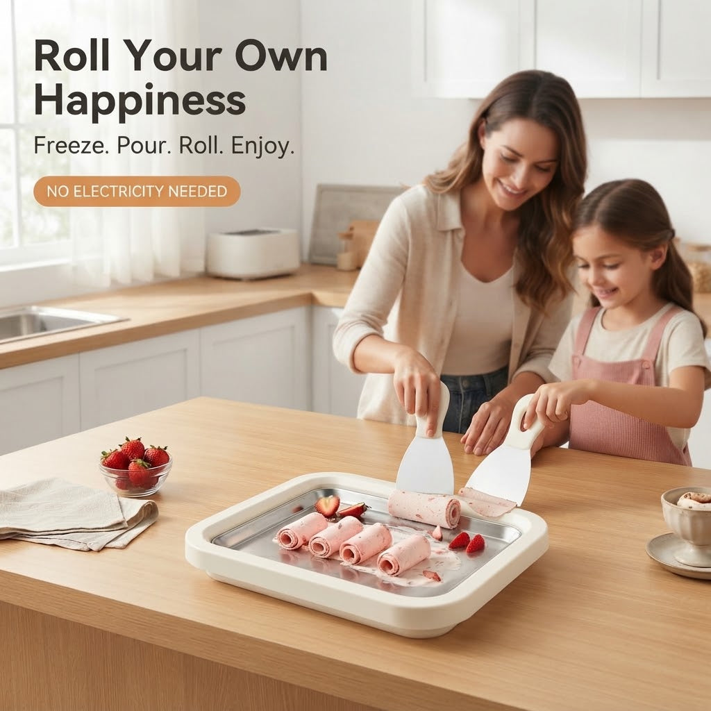 Stainless Steel Fried Ice Maker Machine & Yogurt Pan