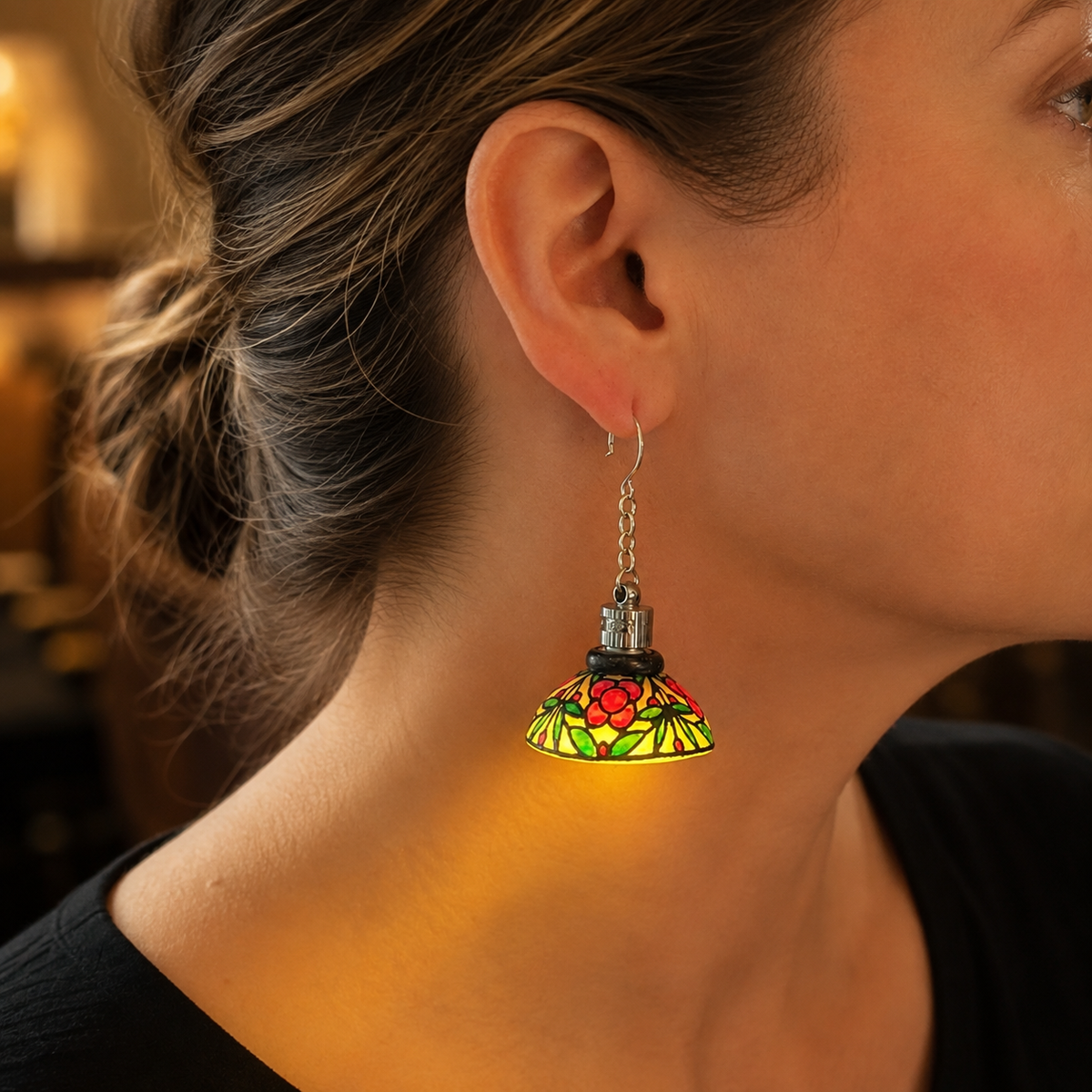 Tiny Glowing Lampshade Earrings That Turn Heads Everywhere