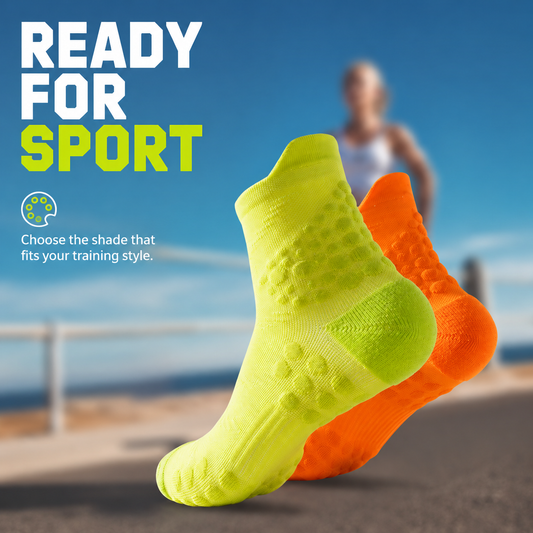 Athletic Non-Slip Cushion Quarter Socks for Men, Women & Youth – Performance Training & Sports