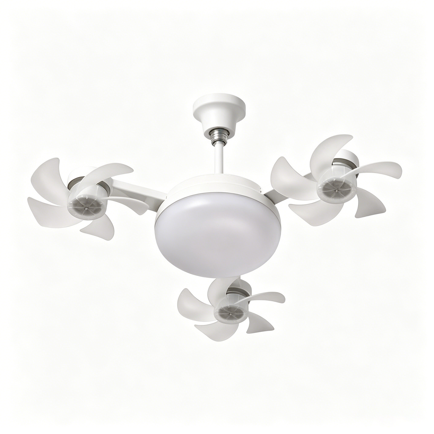 2-in-1 Socket Ceiling Fan with Dimmable LED Light & Remote