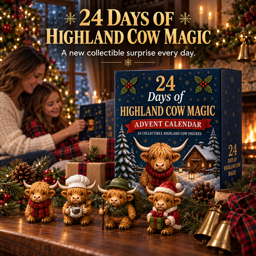 24-Day Highland Cow Advent Calendar