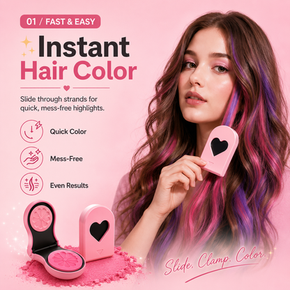 12-Color Matte Hair Chalk Powder Clamp