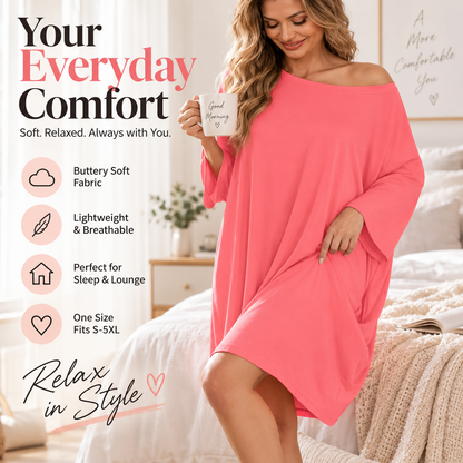 Ultra-Soft Oversized Lounge Tee for Two
