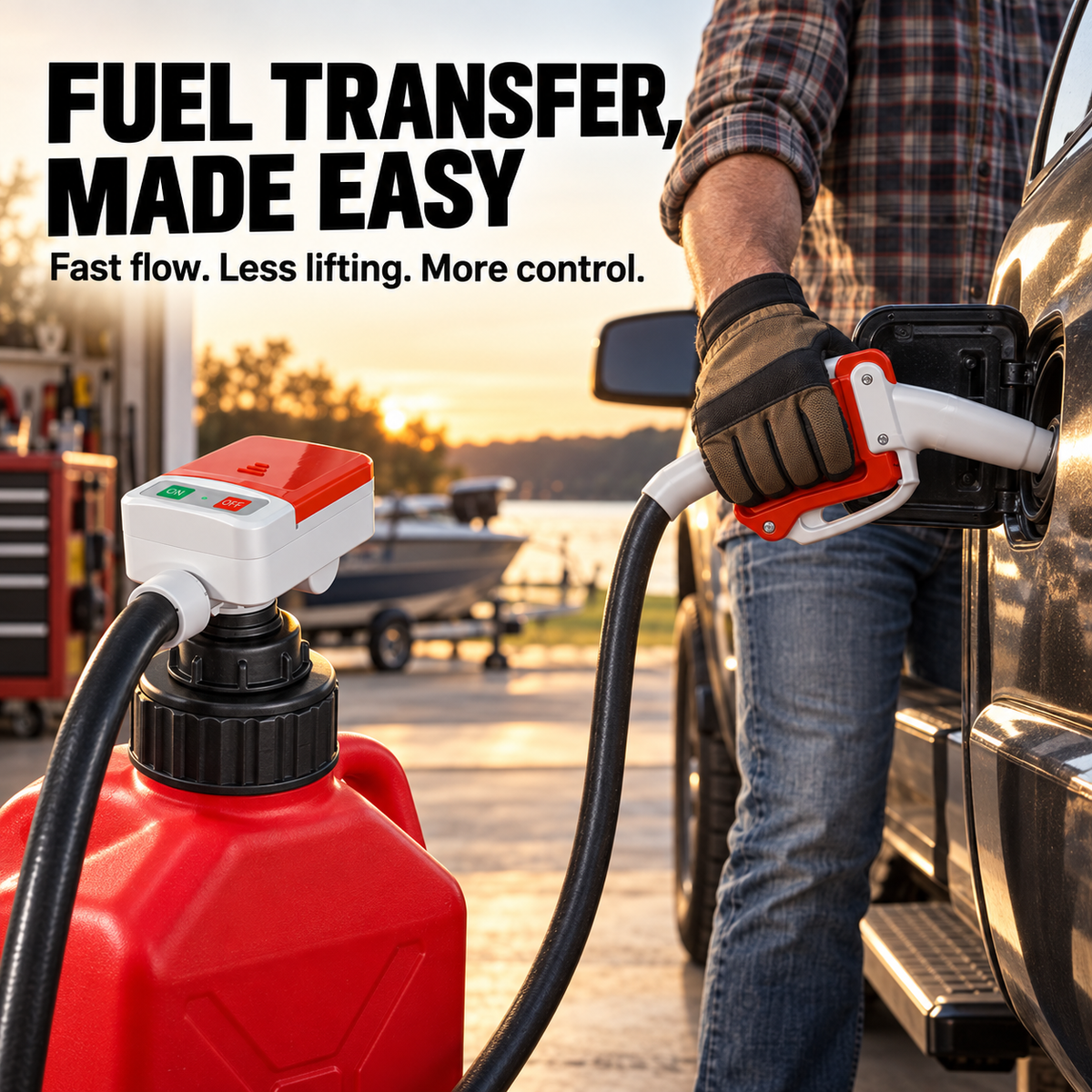 Automatic Fuel Transfer Pump with Auto-Stop Sensor