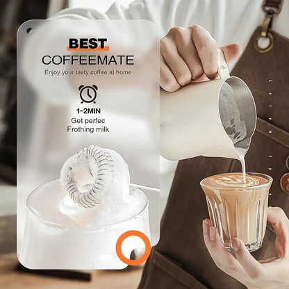 3-Speed Rechargeable Milk Frother - Handheld Cordless Coffee Foam Maker & Whisk