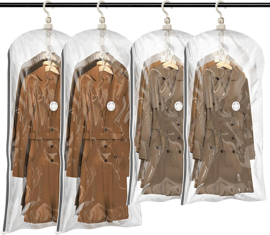 Hanging Vacuum Space Saver Bags for Clothes with 5-Layer Seal for Multiple Clothing Types