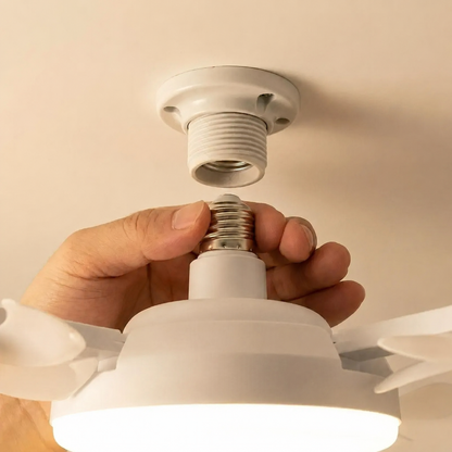 E27 Screw-In Fan Light with Remote – 2-in-1 LED Ceiling Fan Bulb