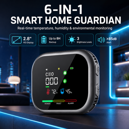 6-in-1 Smart Home Environmental Monitor