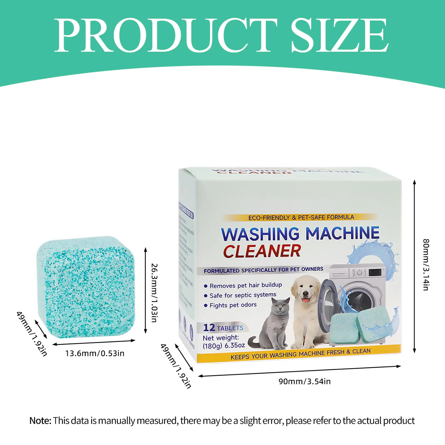 Washing machine deep cleaning tablets – neutralize various odors