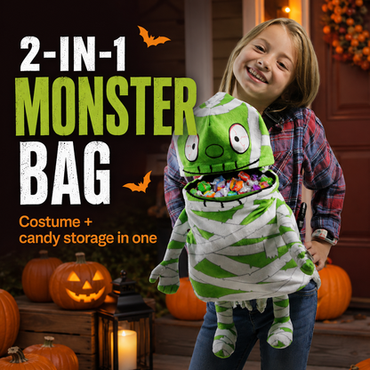 Kids Halloween Trick-or-Treat Plush Backpack Bag