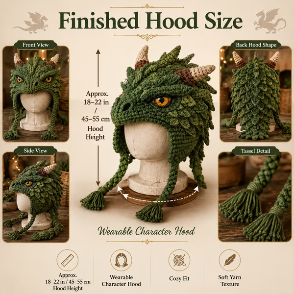Fantasy Hood Hat DIY Crochet Kit Series