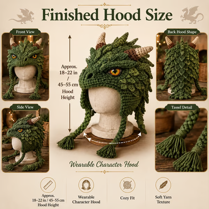 Fantasy Hood Hat DIY Crochet Kit Series