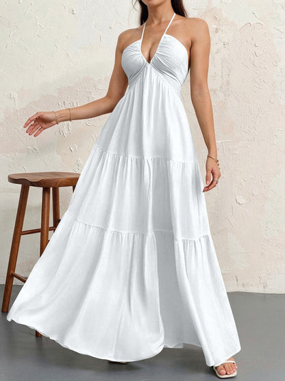 Women's Plain Dress, Summer Clothes Women, Casual Basic Loose Fit Sleeveless Dress for Beach Holiday Vacation