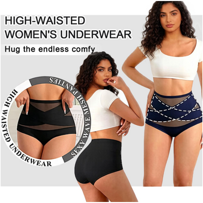 6-Pack X-Cross High-Waist Tummy Control Panties