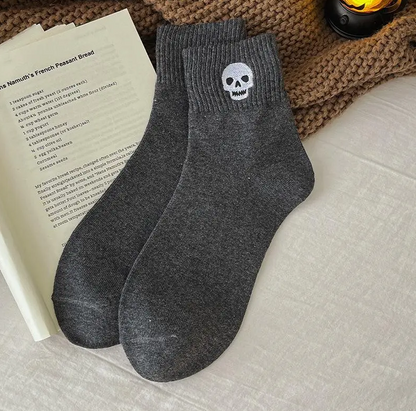 Spooky & Cute Halloween Socks for Women – 5-Pair Cozy Crew Sock Set
