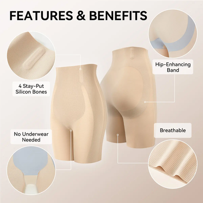 ✨Instant Tummy Control & Butt Lift | Seamless High-Waisted Shapewear Shorts ⭐⭐⭐⭐⭐