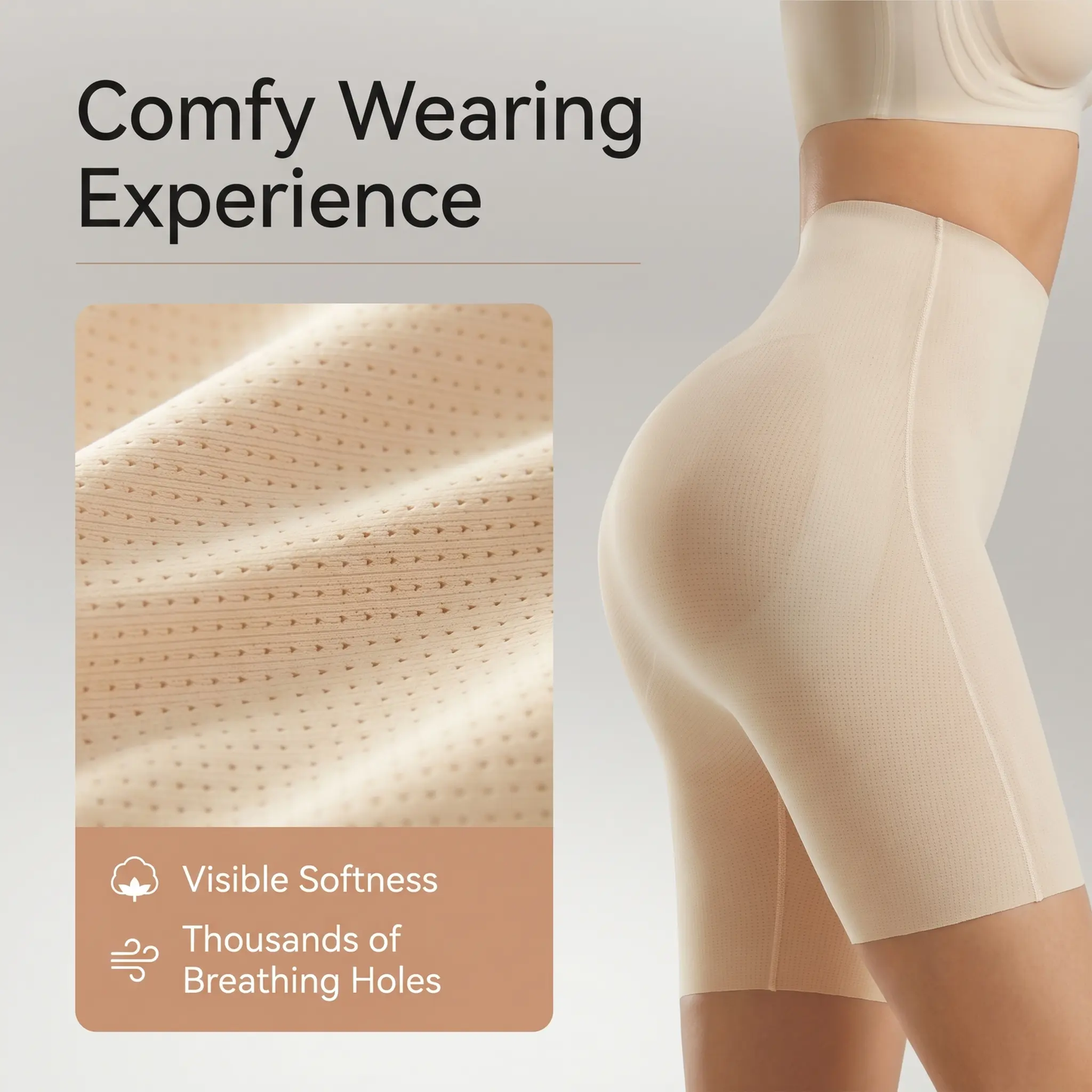 ✨Instant Tummy Control & Butt Lift | Seamless High-Waisted Shapewear Shorts ⭐⭐⭐⭐⭐