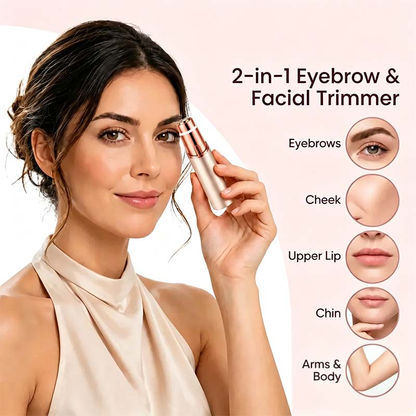 2 in 1 facial & eyebrow hair trimmer for Women,Portable Rechargeable Shaver 🪞