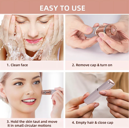 2 in 1 facial & eyebrow hair trimmer for Women,Portable Rechargeable Shaver 🪞