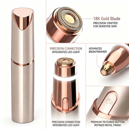 2 in 1 facial & eyebrow hair trimmer for Women,Portable Rechargeable Shaver 🪞