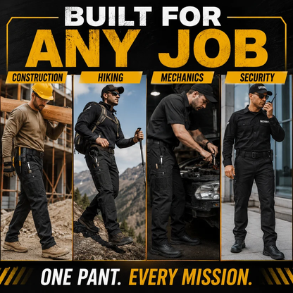 Men's Solid Color Tactical Work Pants