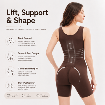 Butt Lift Shapewear Bodysuit | Tummy Control & Back Support