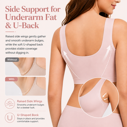 Seamless Wireless Full Coverage Bra – Soft, Breathable & Supportive