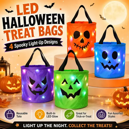 Light-Up Halloween Trick-or-Treat Bags
