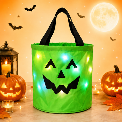 Light-Up Halloween Trick-or-Treat Bags