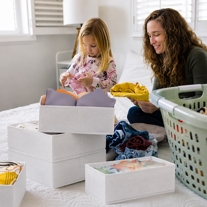 👕15-Piece Drawers Clothes Organizer - Reinforced Thick Fabric Foldable Storage Box