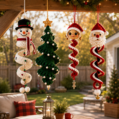🎄 Handmade Christmas Crochet Ornament Kit - The Perfect DIY Holiday Gift & Decoration 🎅