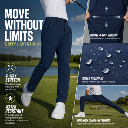 Men's Lightweight Stretch Golf & Dress Pants — All-Day Performance & Versatile Comfort