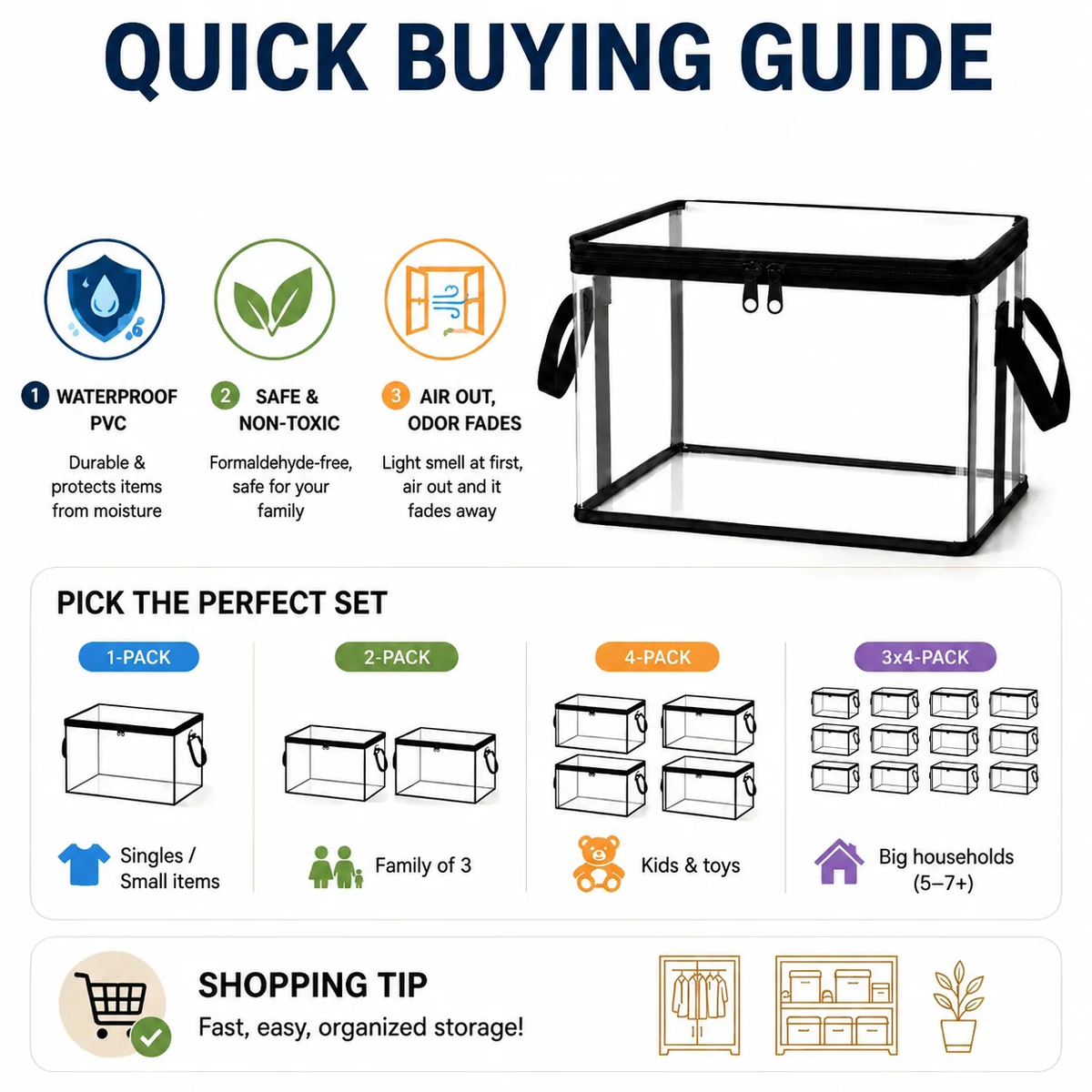 📦️Large Dustproof Storage Box with Handle📦️