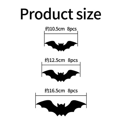 3D Light-Up LED Flying Bats Wall Decor