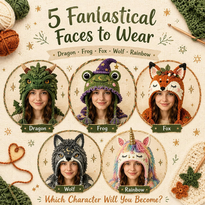 Fantasy Hood Hat DIY Crochet Kit Series