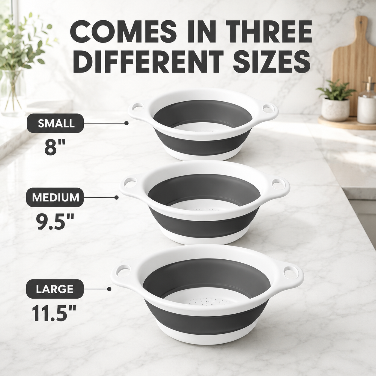 4-Piece Foldable Water Filter Set – With Sink and Automatic Drainage Base