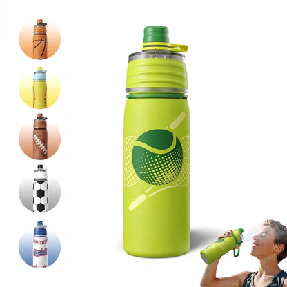 20oz Stainless Steel Water Bottle - with Spray Cooling Function