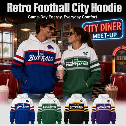 Retro Football City Hoodie