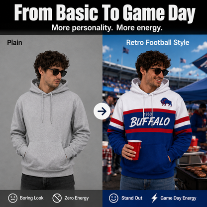 Retro Football City Hoodie