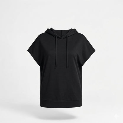 Women's Gray Basic Hoodie Top