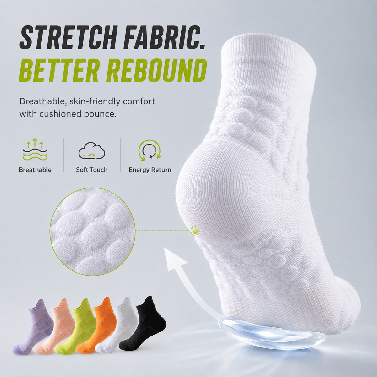 Athletic Non-Slip Cushion Quarter Socks for Men, Women & Youth – Performance Training & Sports
