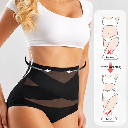 6-Pack X-Cross High-Waist Tummy Control Panties