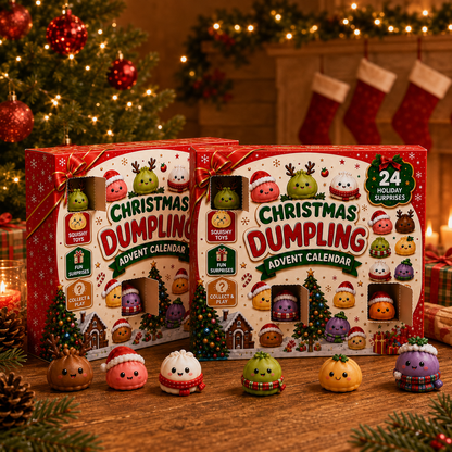 2026 Christmas Blind Box Advent Calendar: 24-Day Dumpling & Squishy Toy Countdown 🎄