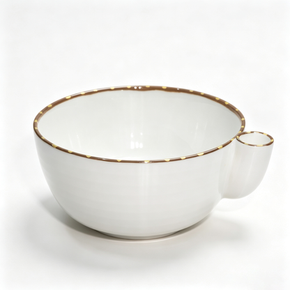 Rotating vegetable and fruit rinsing bowl with a central conical hole