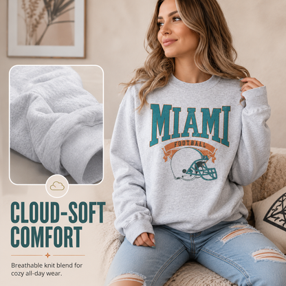 Vintage U.S. City Graphic Oversized Sweatshirt