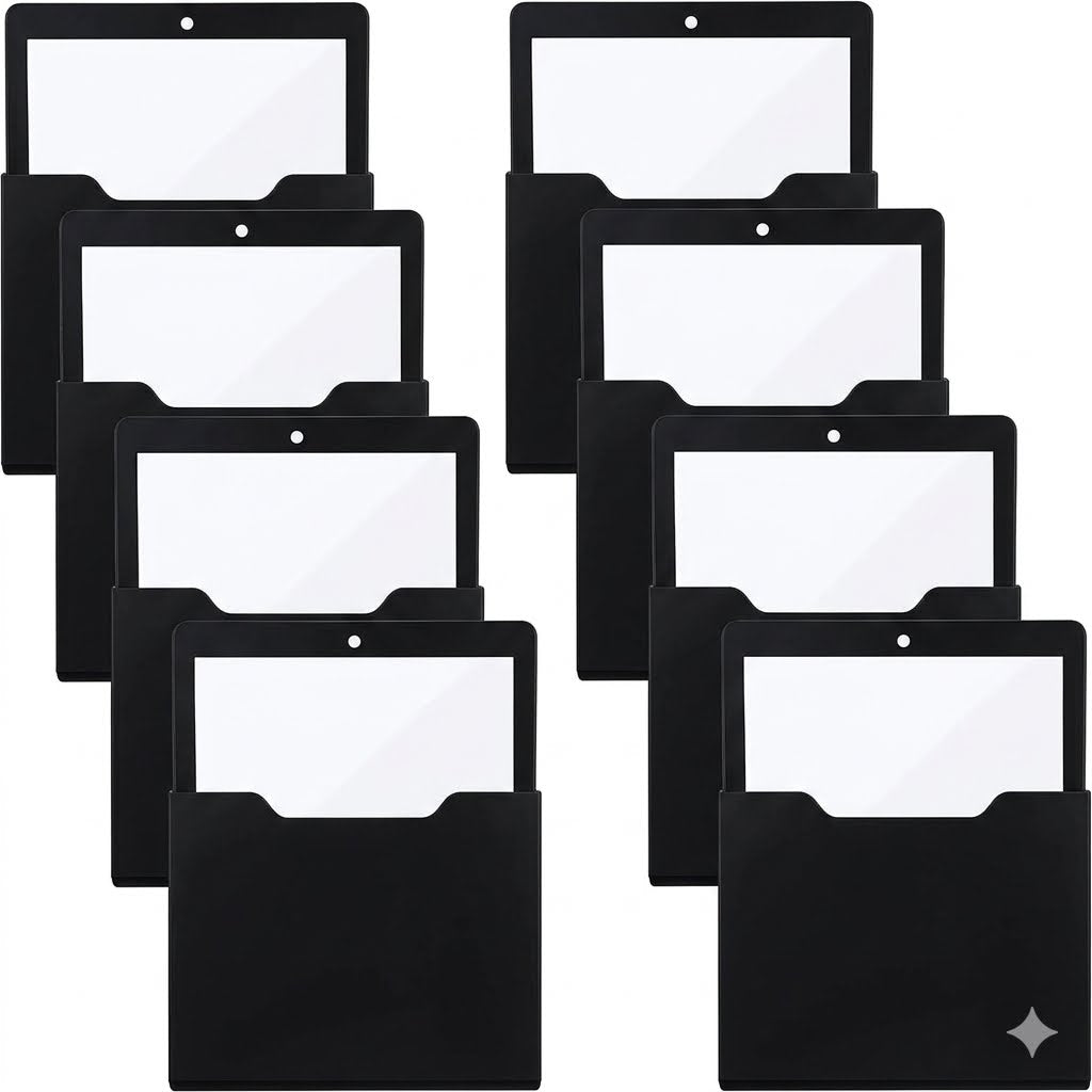 Magnetic File Holder Paper Holder Pocket Organizer Hanging 10 X 13 Inch