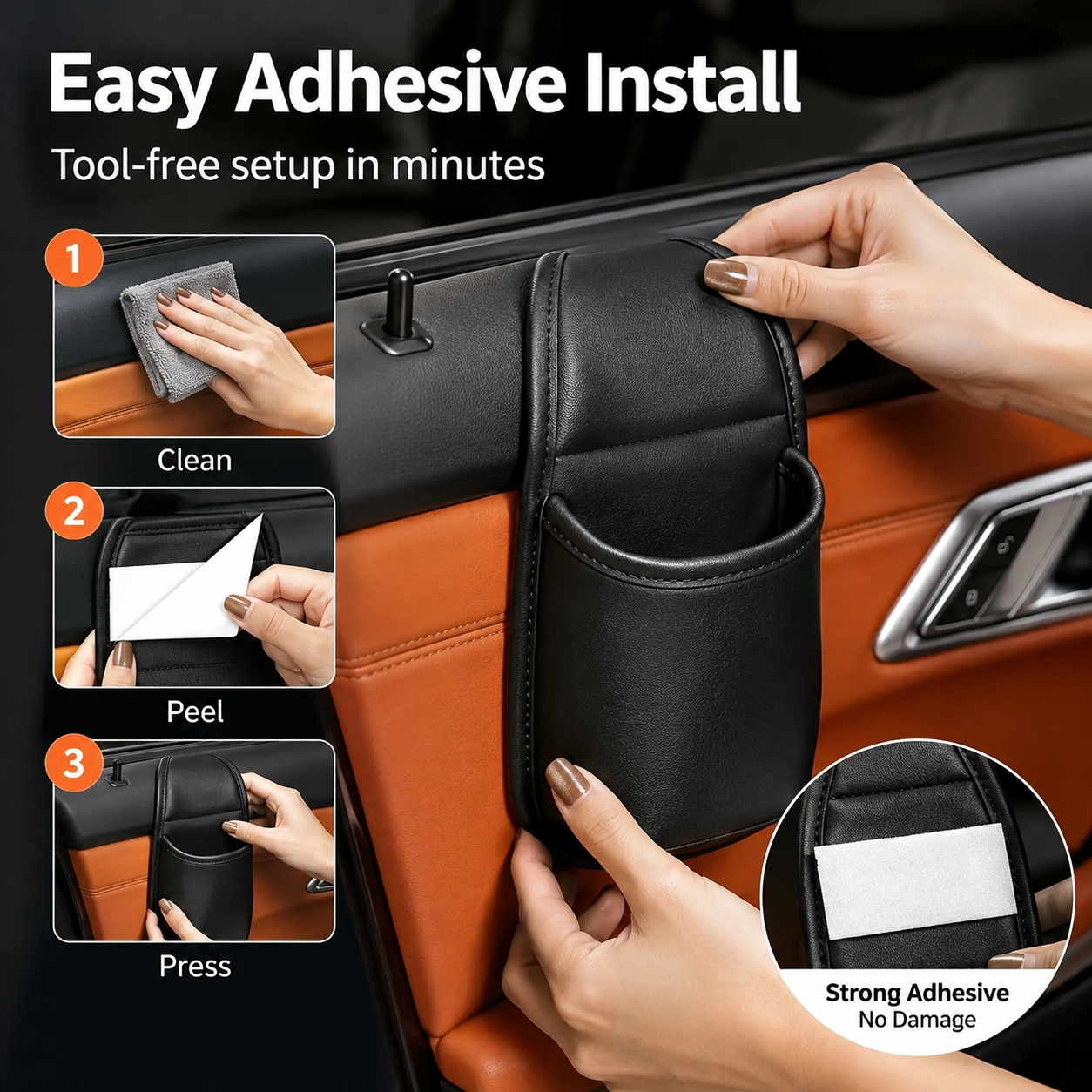 Multifunctional Car Door Storage Pocket