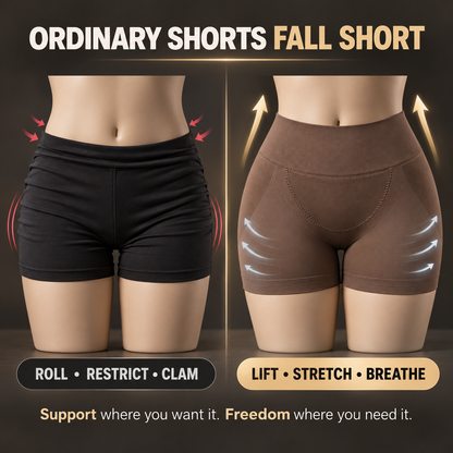 Women’s Seamless High-Waist Shaping Shorts with Butt Lift Support